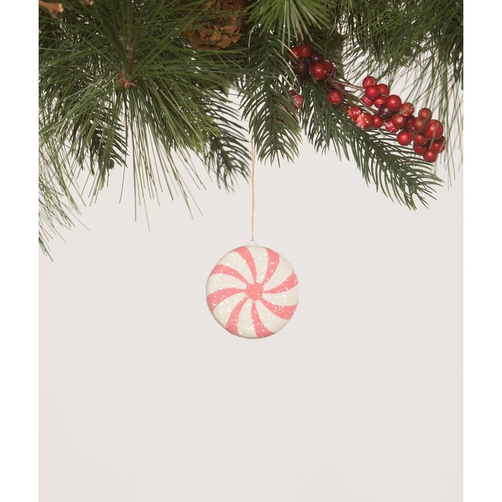 Bright Pink Peppermint Ornament by Bethany Lowe Designs