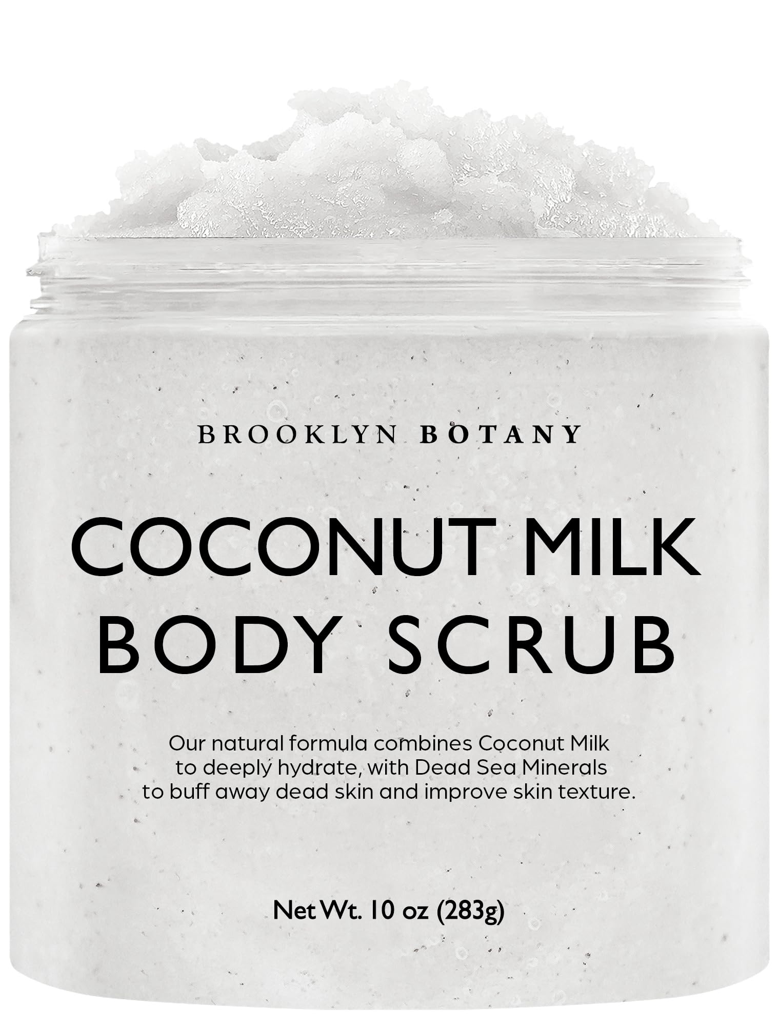 Brooklyn Botany Brown Sugar Body Scrub - Moisturizing and Exfoliating Body, Face, Hand, Foot Scrub - Fights Acne, Fine Lines & Wrinkles, Great Gifts For Women & Men - 10 oz