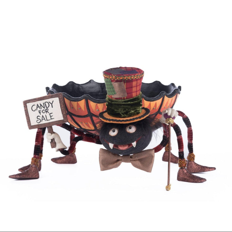 Broomstick Acres Spider Candy Dish by Katherine's Collection