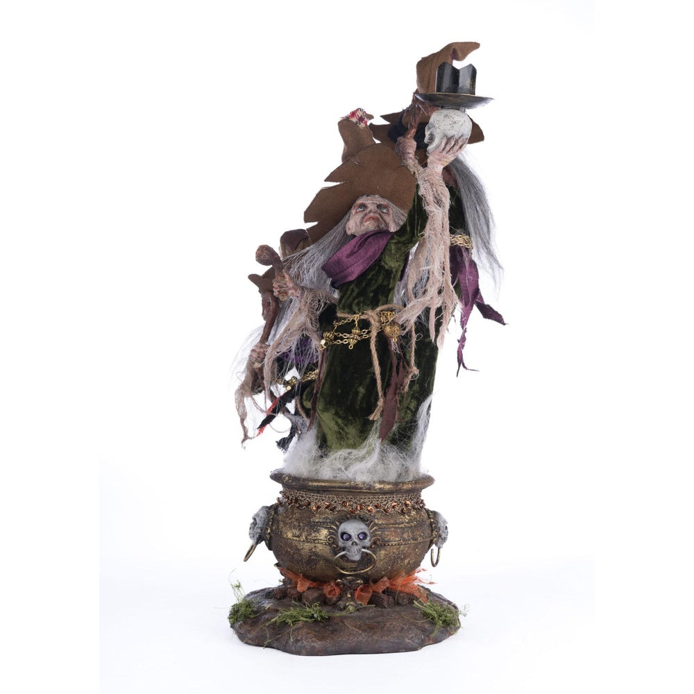 Broomstick Acres Witches Candle Holder by Katherine's Collection