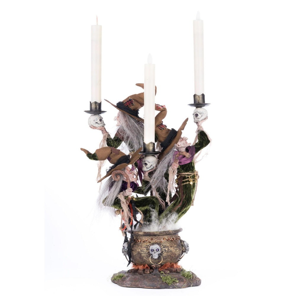 Broomstick Acres Witches Candle Holder by Katherine's Collection