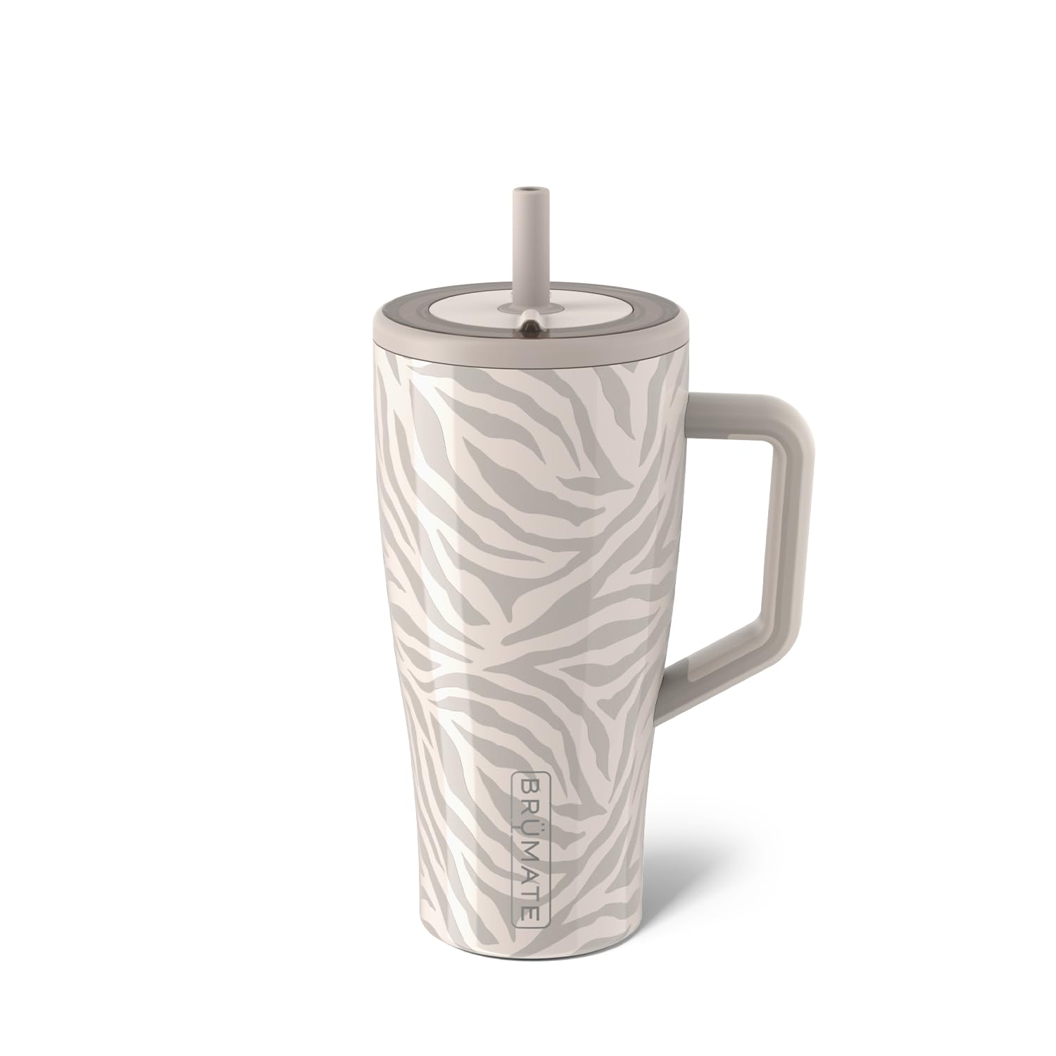 BrüMate Era 40 oz Tumbler with Handle and Straw | 100% Leakproof Insulated Tumbler with Lid and Straw | Made of Stainless Steel | Cup Holder Friendly Base | 40oz (Mocha)