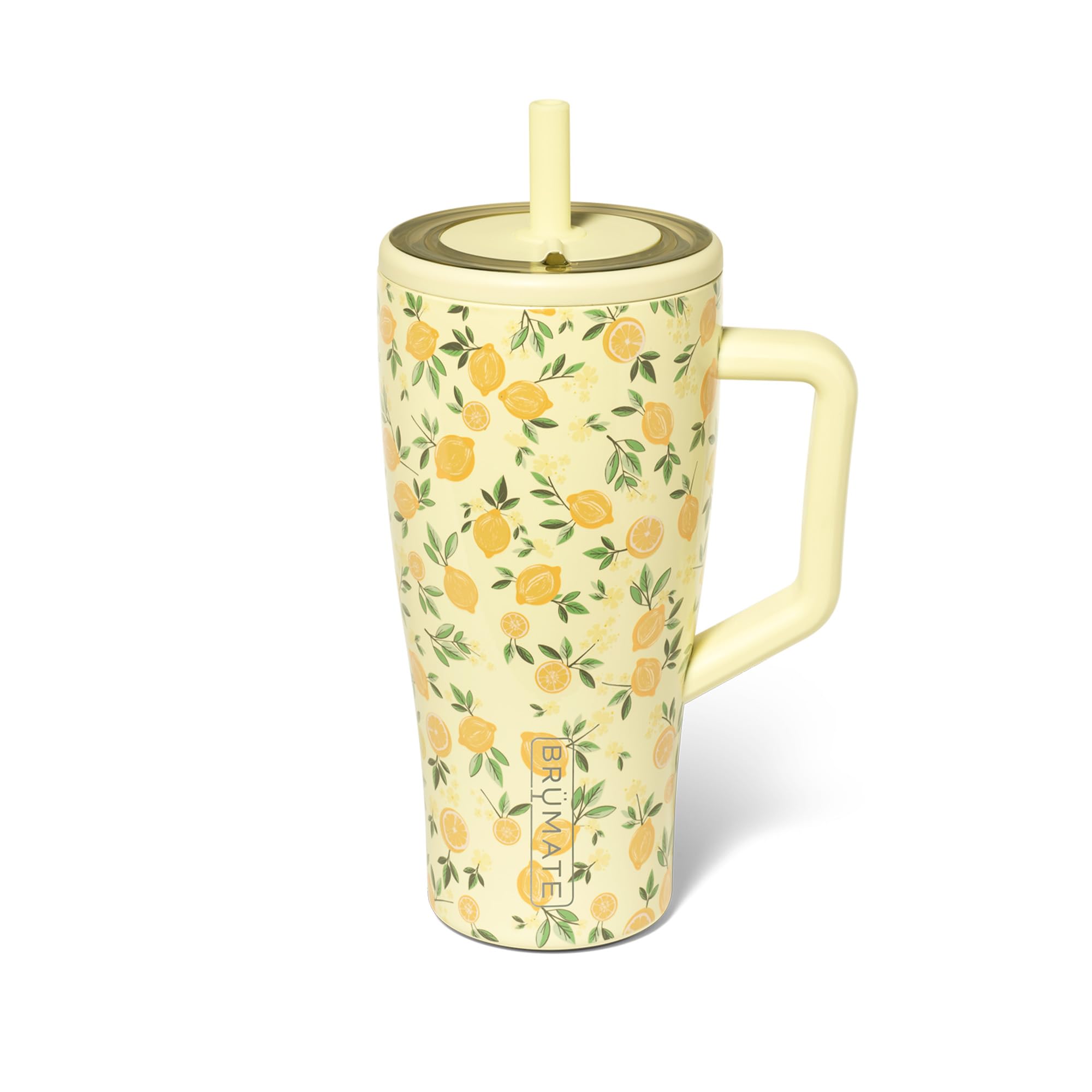 BrüMate Era 40 oz Tumbler with Handle and Straw | 100% Leakproof Insulated Tumbler with Lid and Straw | Made of Stainless Steel | Cup Holder Friendly Base | 40oz (Mocha)