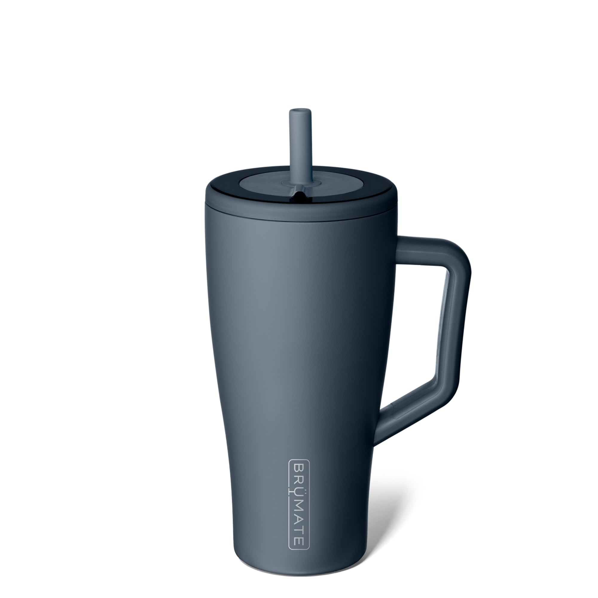 BrüMate Era 40 oz Tumbler with Handle and Straw | 100% Leakproof Insulated Tumbler with Lid and Straw | Made of Stainless Steel | Cup Holder Friendly Base | 40oz (Mocha)