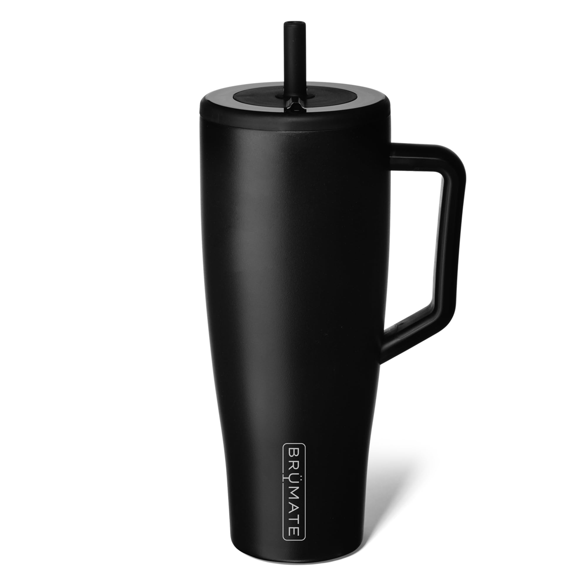 BrüMate Era 40 oz Tumbler with Handle and Straw | 100% Leakproof Insulated Tumbler with Lid and Straw | Made of Stainless Steel | Cup Holder Friendly Base | 40oz (Mocha)