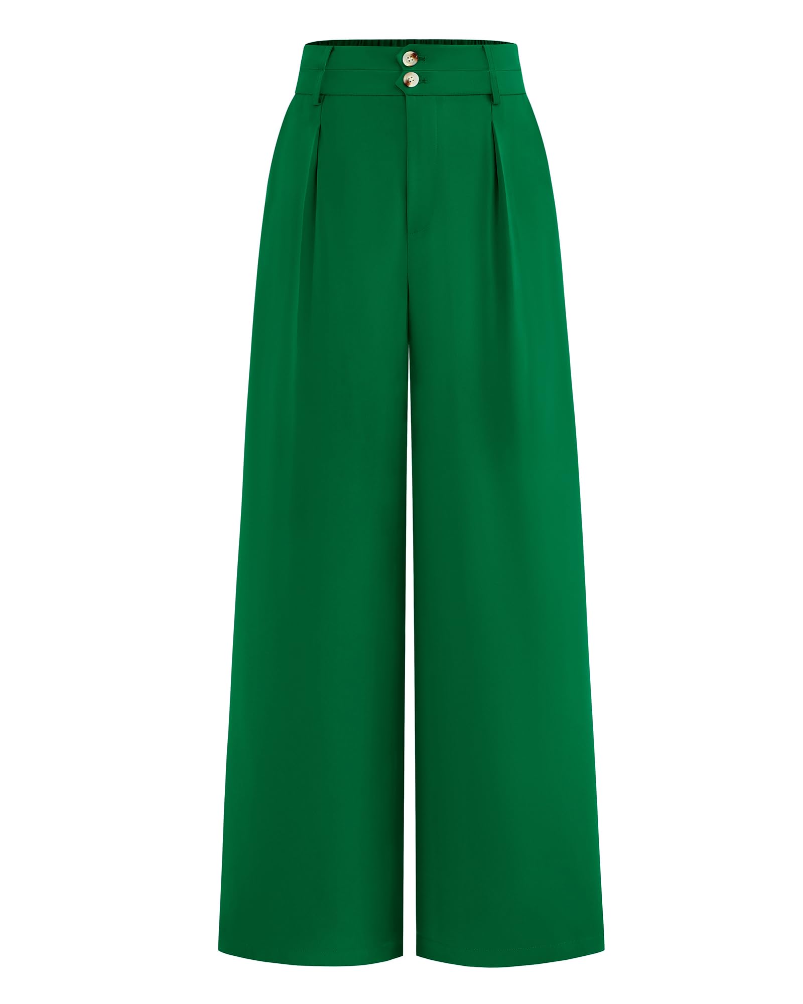 BTFBM Women Wide Leg Dress Pants 2025 High Waisted Button Pleated Business Casual Trousers Office Work Palazzo Pants