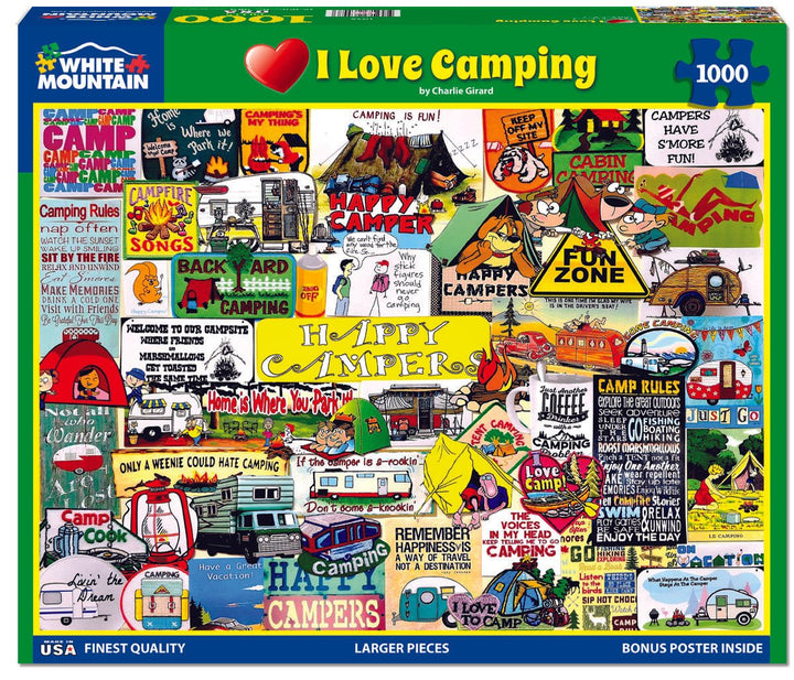 I Love Camping - 1000 Piece Jigsaw Puzzle