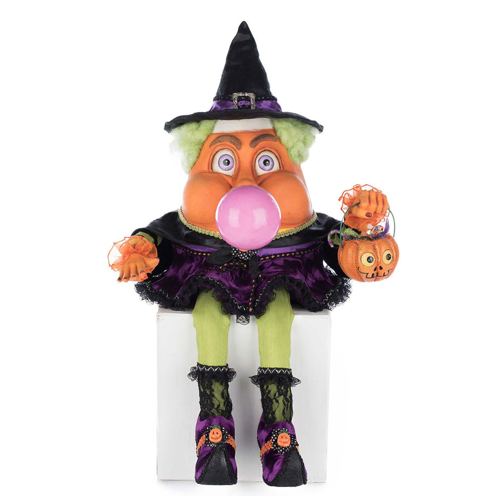 Bubbles the Witch Candy Corn Ledge Sitter by Katherine's Collection