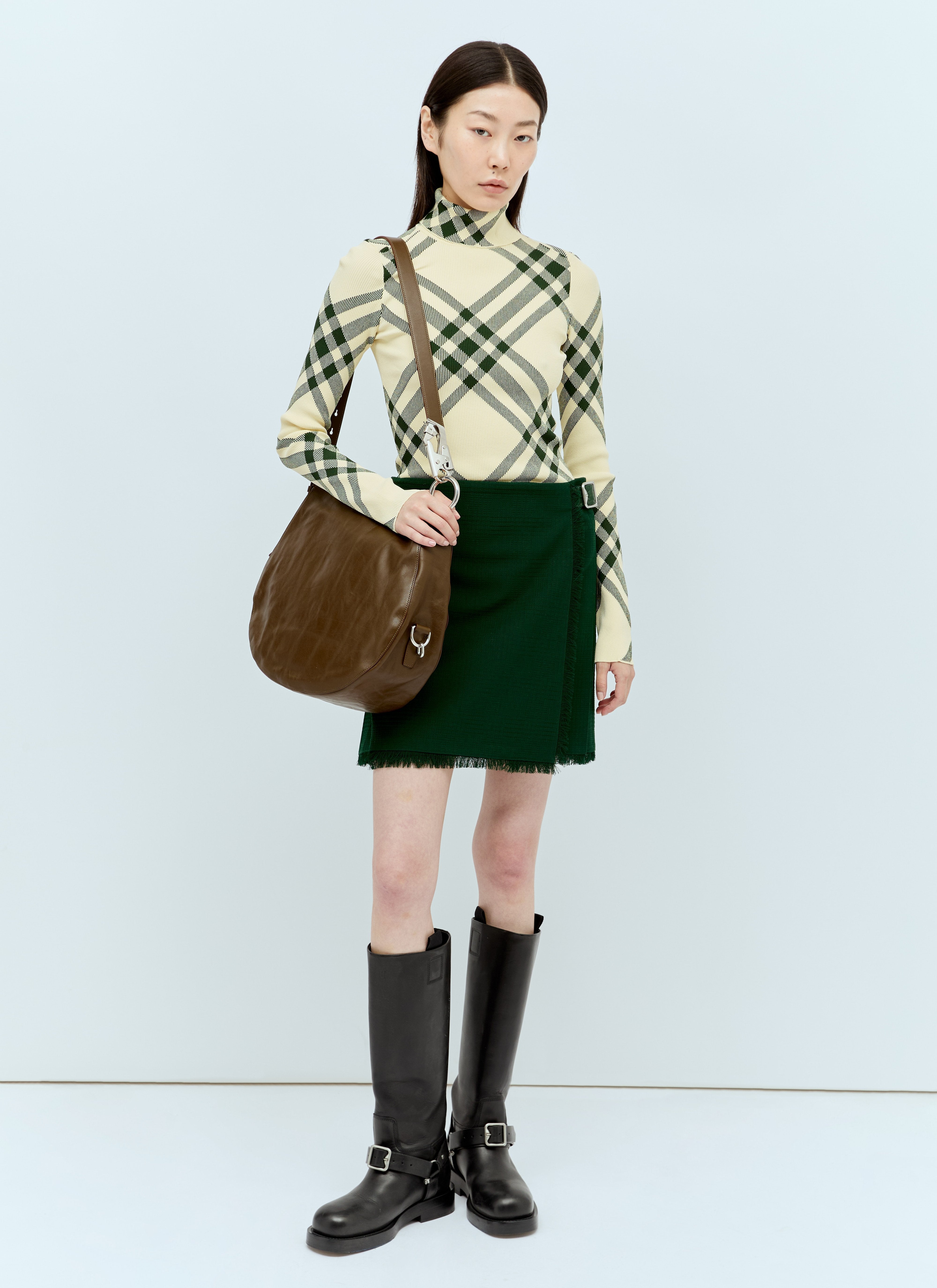 Burberry Women Ribbed Check Sweater