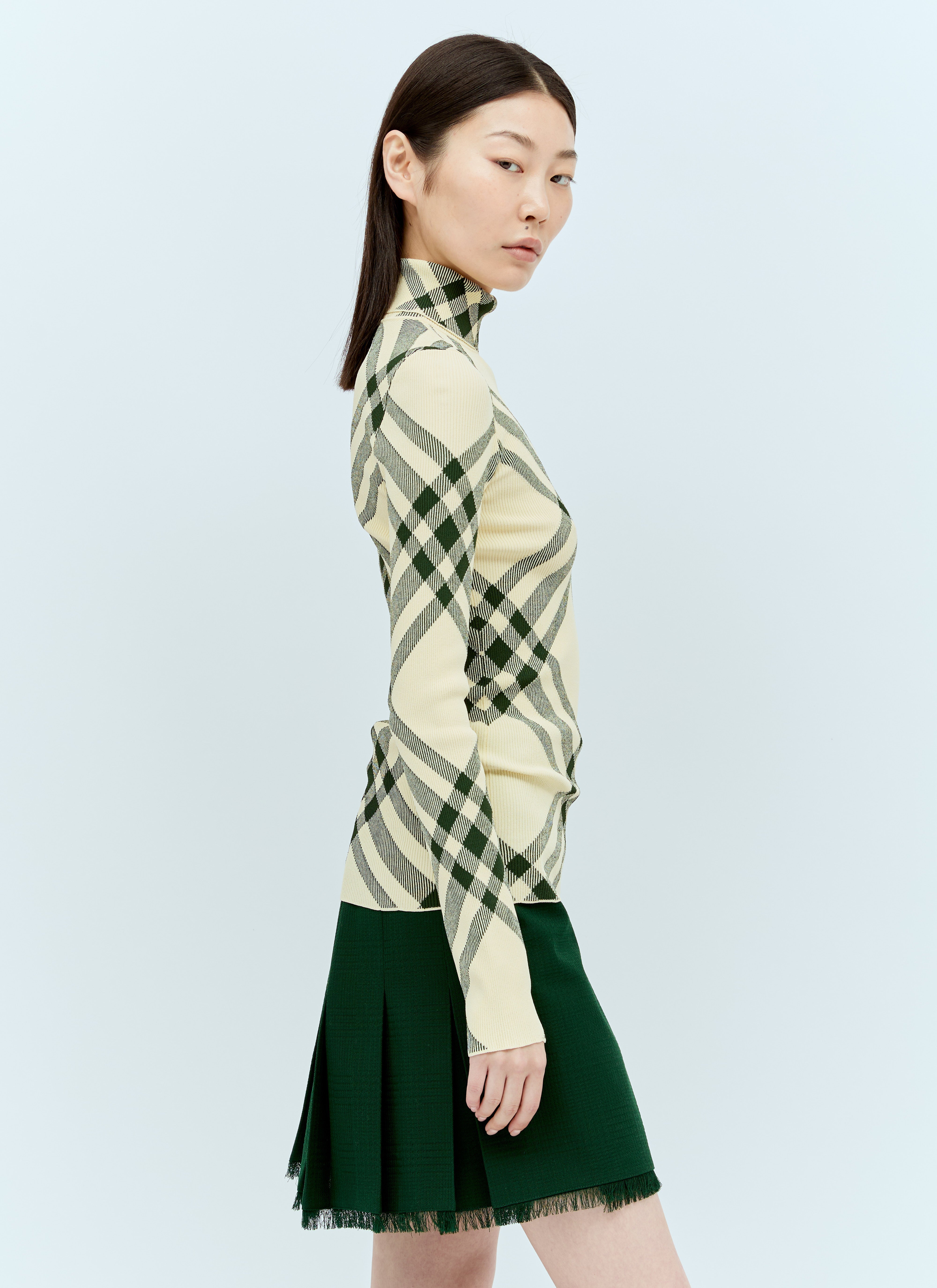 Burberry Women Ribbed Check Sweater