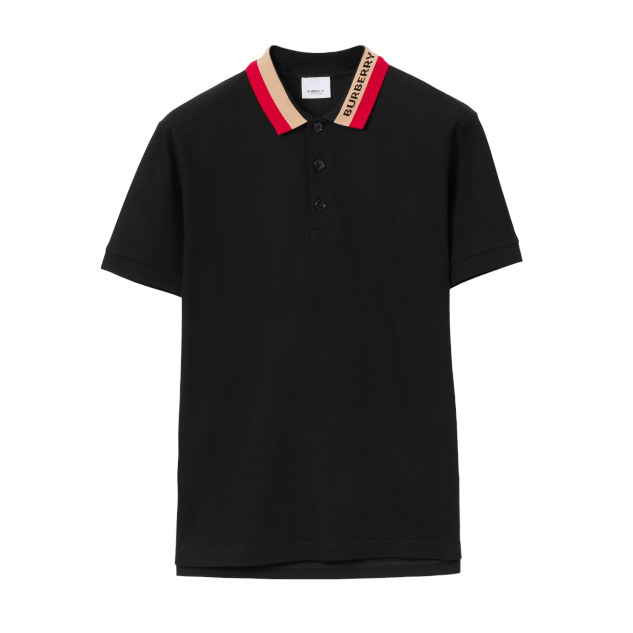 Burberry Contrast Collar Cotton Piqué Polo Shirt