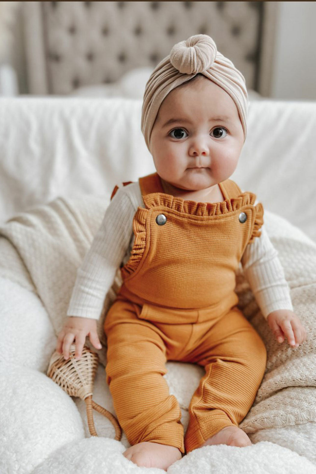 Butterscotch Ruffle Romper