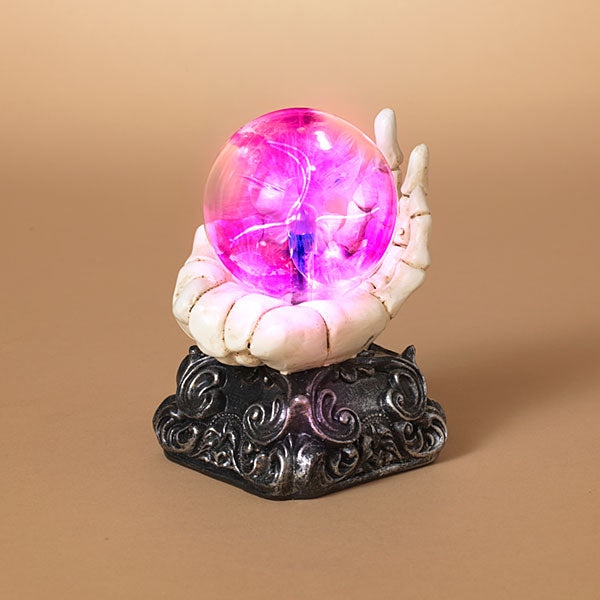 B/O Resin Skeleton Hand Base with Static Lighted Magic Ball