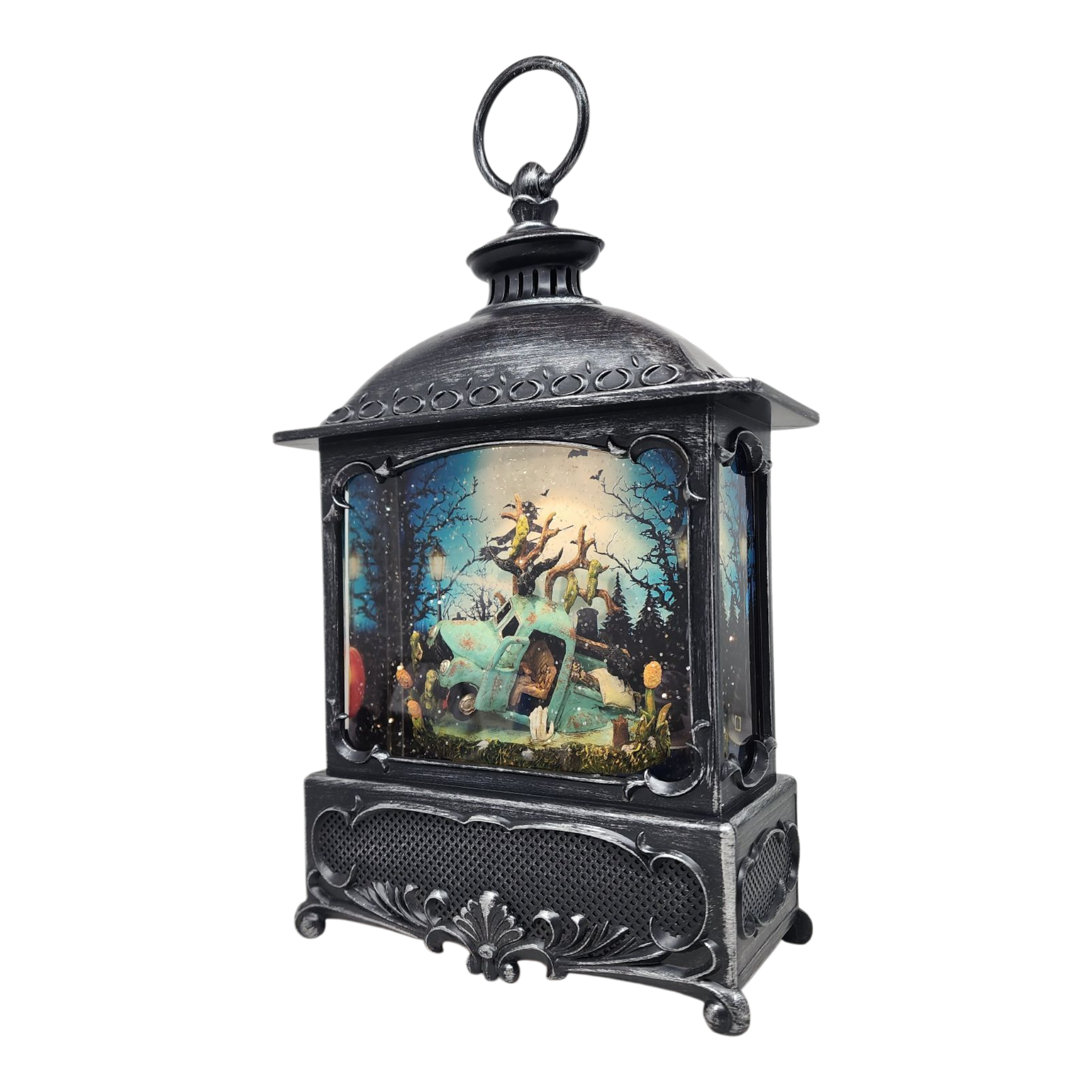 Swamp Truck Lighted Waterglobe Lantern