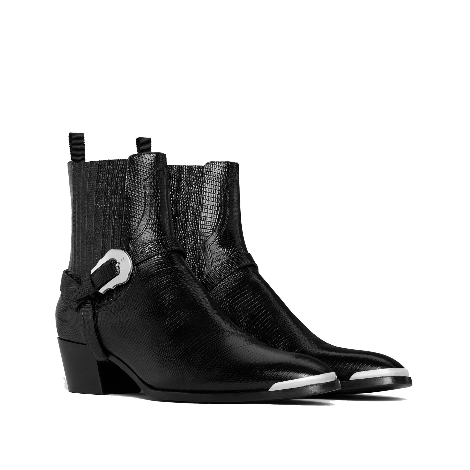 Celine Western Chelsea Isaac Harness Boots Men