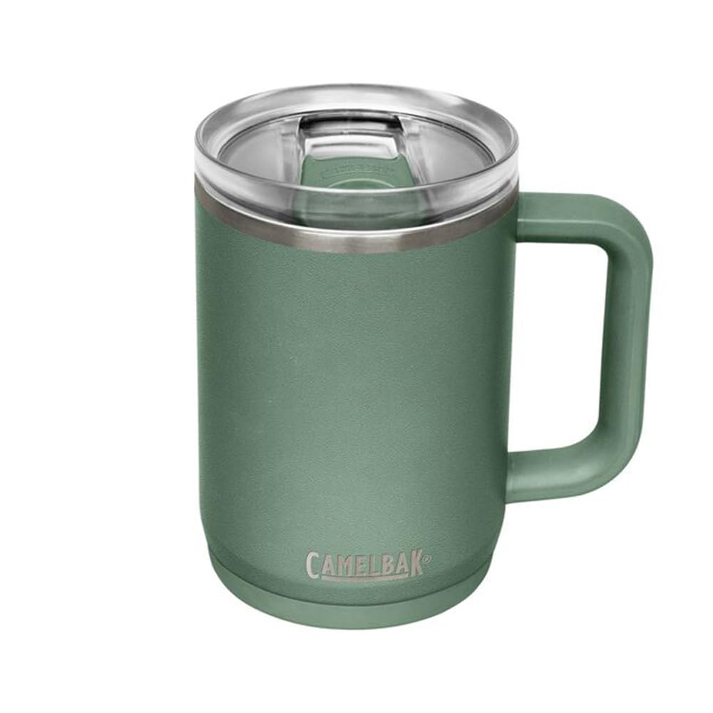 CamelBak Thrive Leak-Proof 16 oz Mug, Insulated Stainless Steel - for Travel, Coffee, Tea, hot Beverages - Spill Proof - Cup-Holder Compatible, Navy