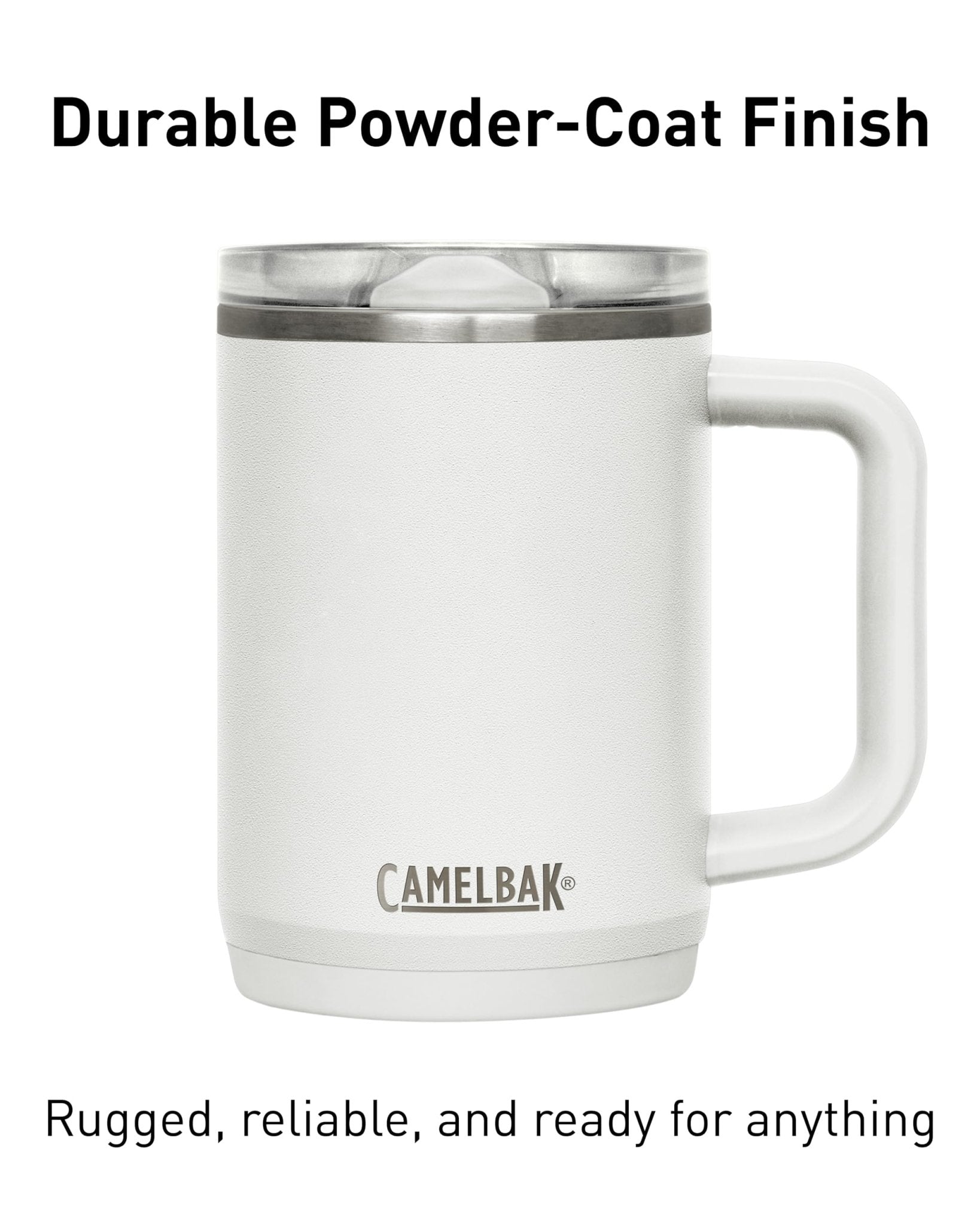 CamelBak Thrive Leak-Proof 16 oz Mug, Insulated Stainless Steel - for Travel, Coffee, Tea, hot Beverages - Spill Proof - Cup-Holder Compatible, Navy