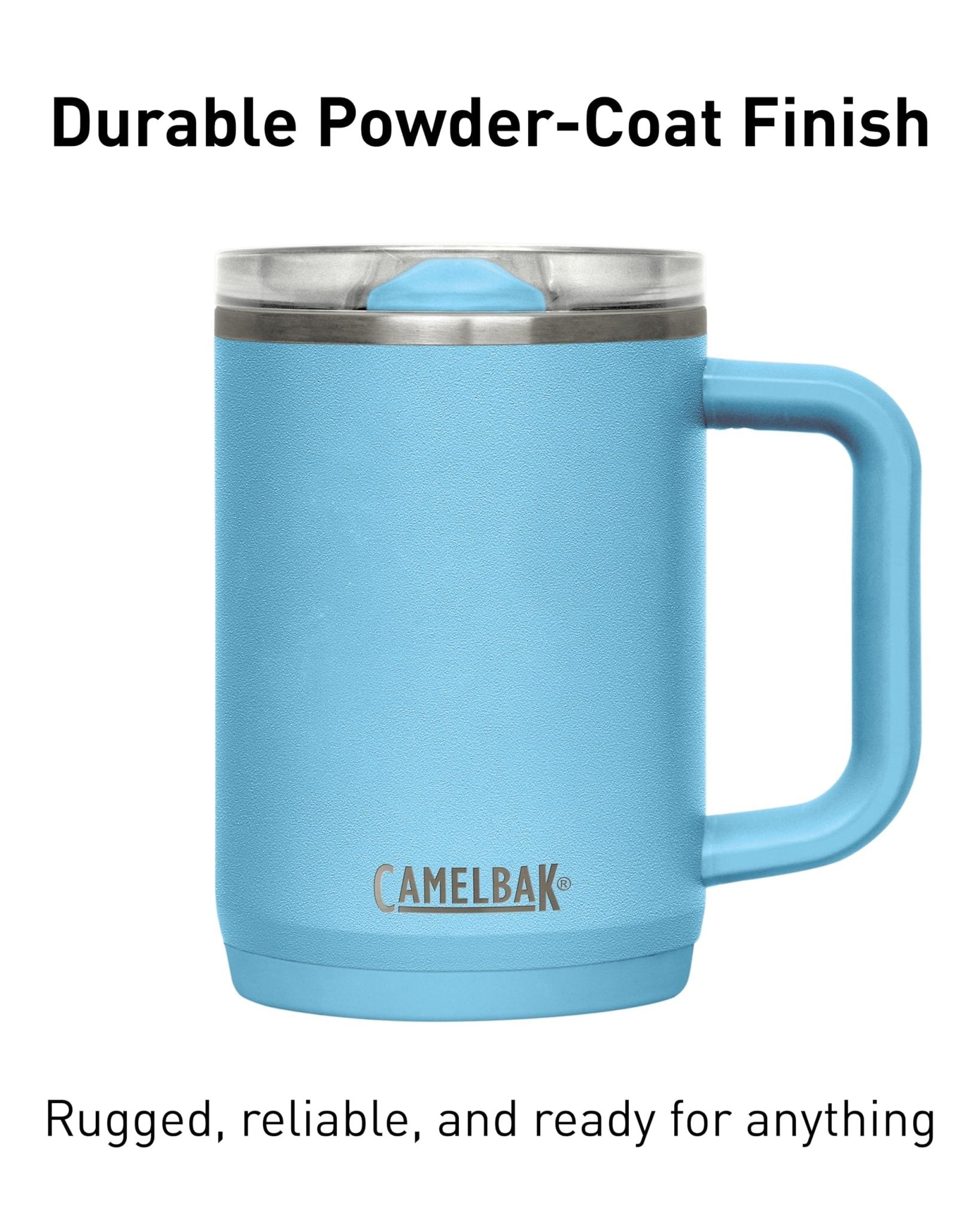 CamelBak Thrive Leak-Proof 16 oz Mug, Insulated Stainless Steel - for Travel, Coffee, Tea, hot Beverages - Spill Proof - Cup-Holder Compatible, Navy