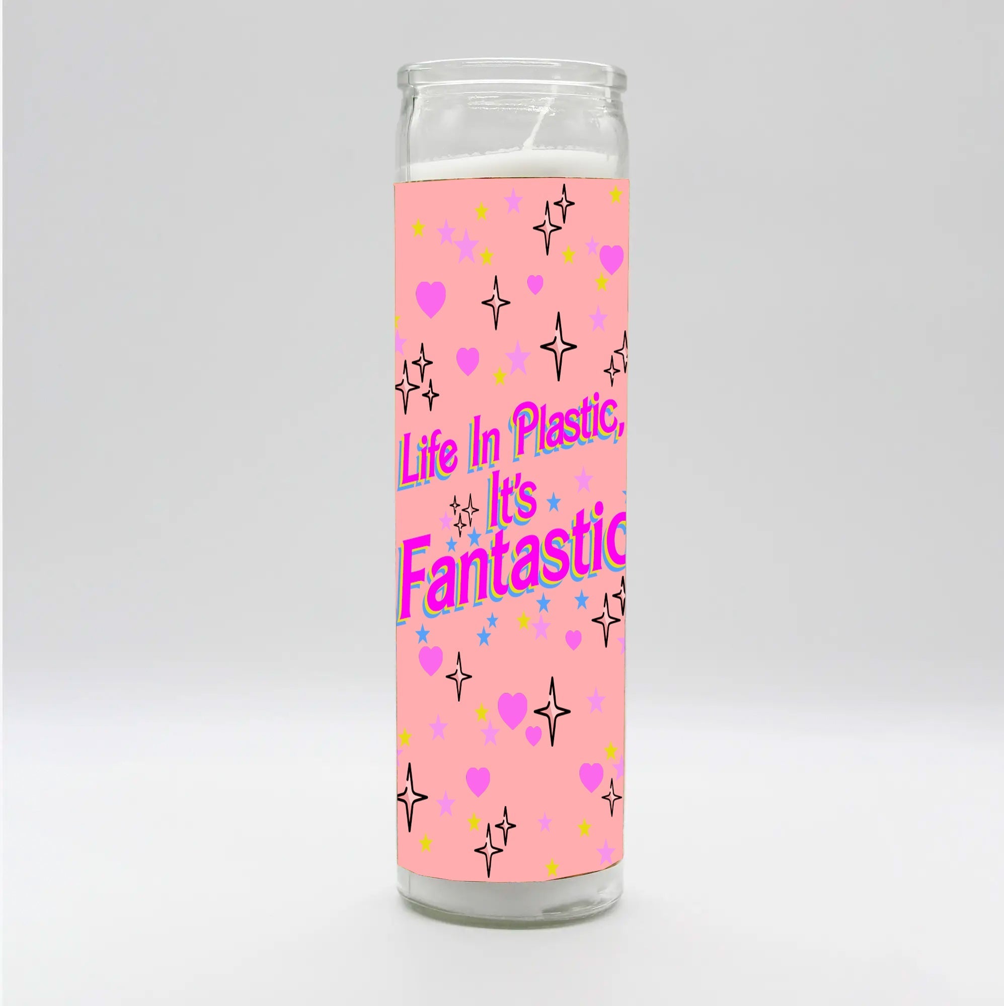 Life In Plastic It's Fantastic Candle by BOBBYK