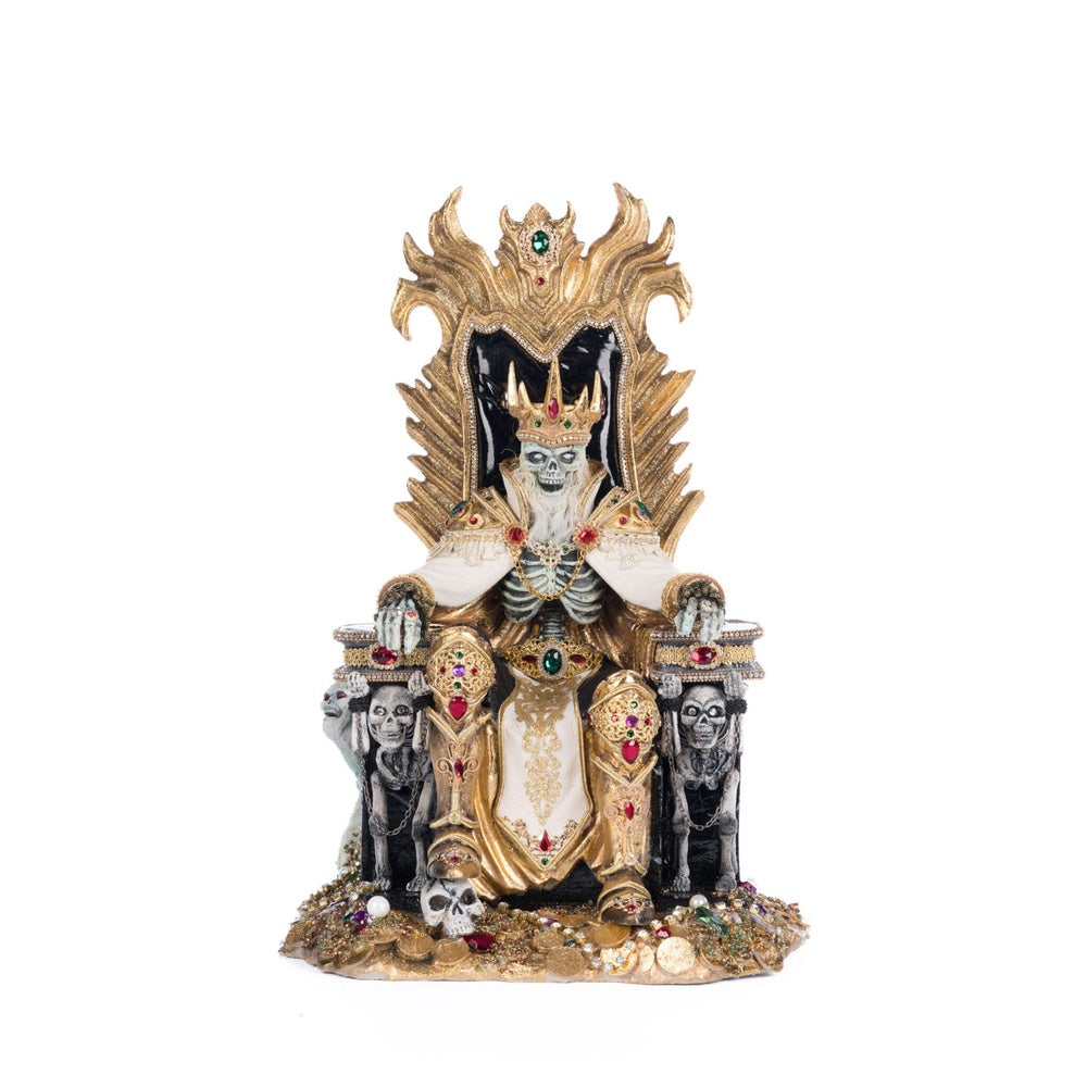Captain Skully Swashbuckler Pirate King In Chair by Katherine's Collection