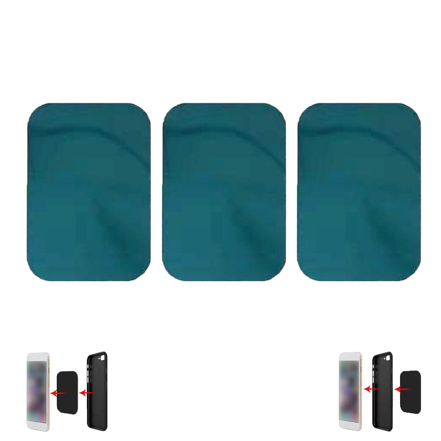 Car Phone Holder, 720-Degree Adjustable Swivel and Foldable, Alloy Folding Magnetic Bracket, Compatible with All Smartphones, Black