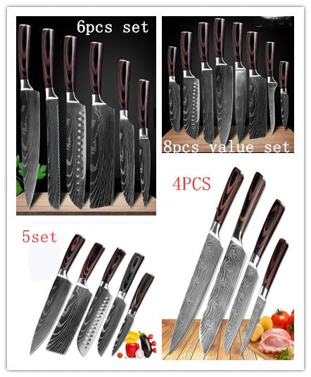 Carpenter's Special Set 6-piece Set 8-piece Set Knife Chef Knife Kitchen Knife Cooking stainless steel