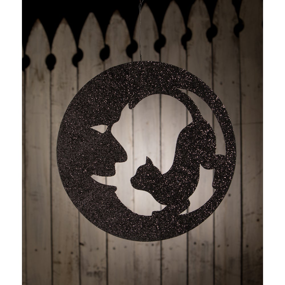 Cat in Moon Silhouette by Bethany Lowe Designs