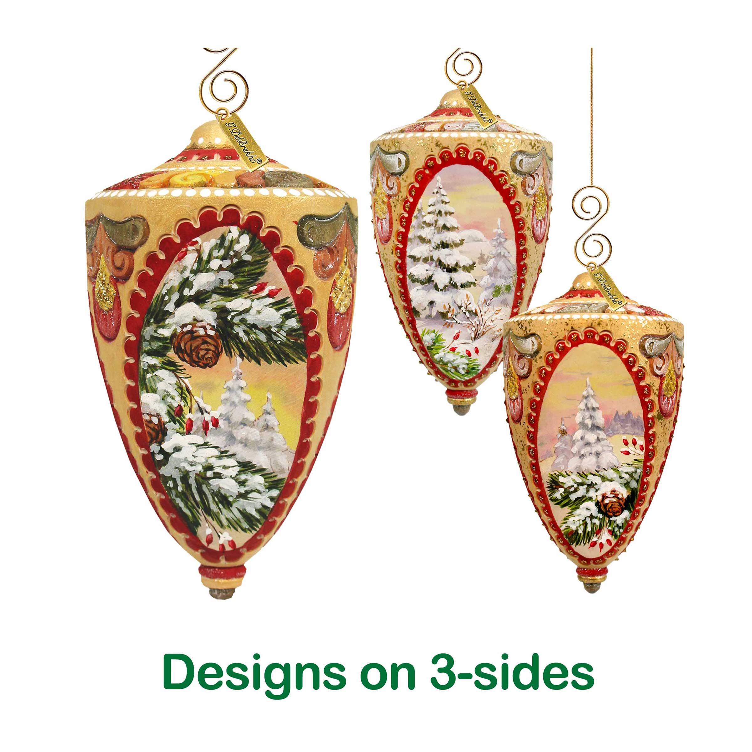 Winter Forest Sculpted Ornament by G. DeBrekht - 621142
