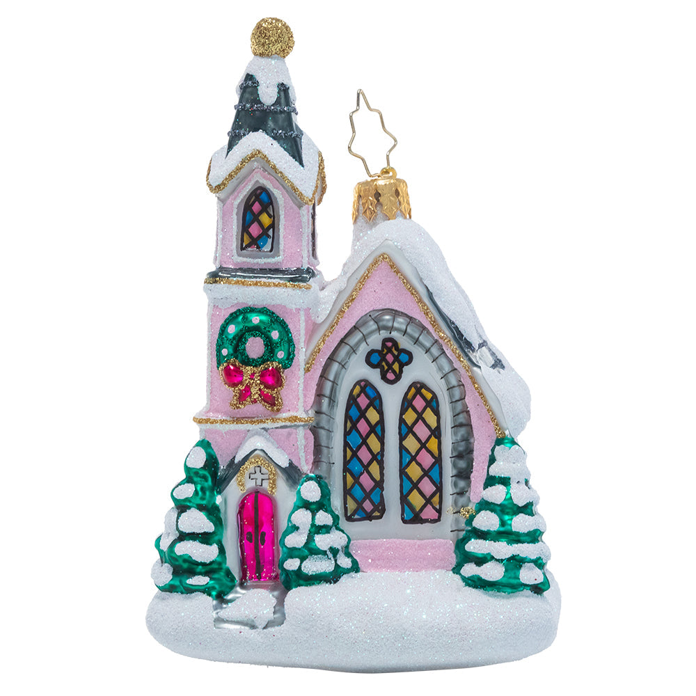 Enchanting Chapel - Glass Ornament
