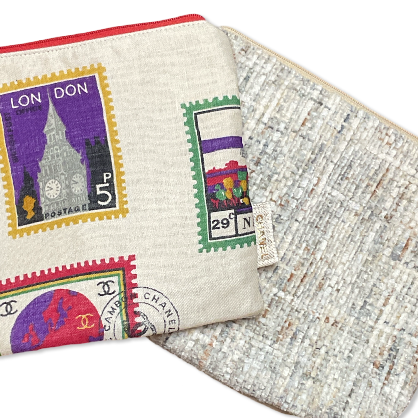 Stamps of the World Vintage Cashmere & Silk Scarf All-Around Bag