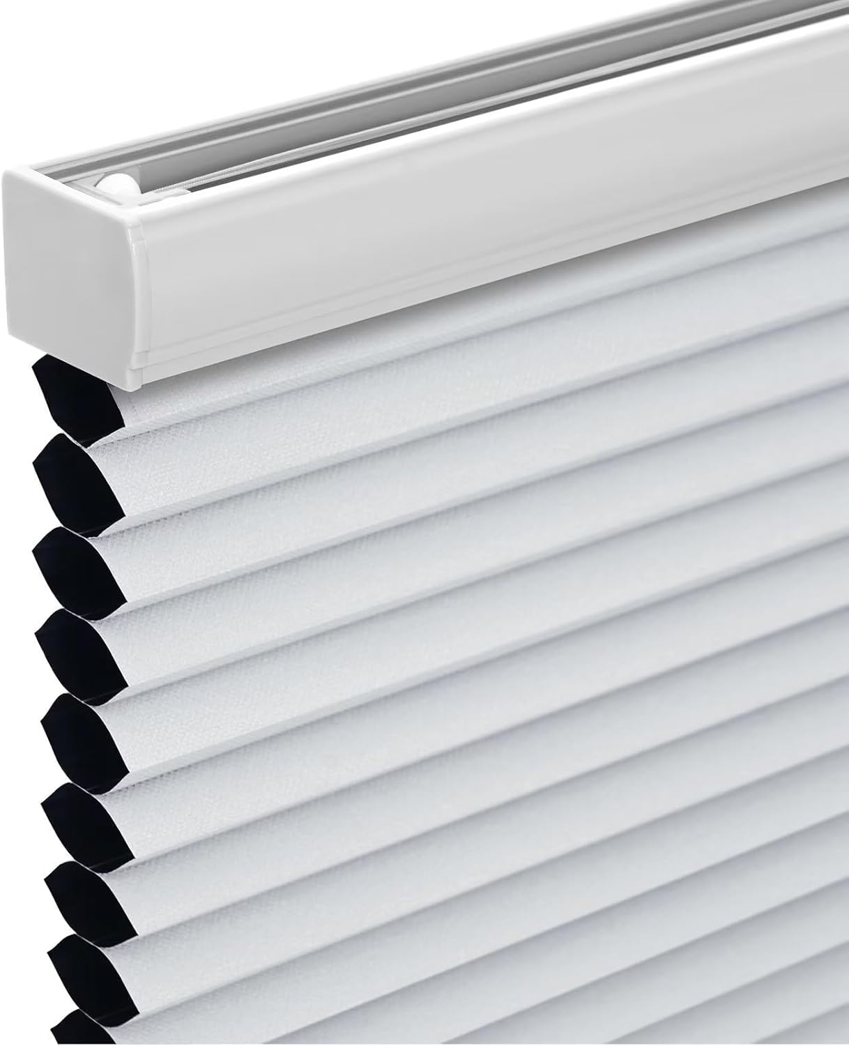 Changshade Cordless Cellular Shades, Blackout Honeycomb Shades for Windows, Room Darkening Pleated Blinds, Easy to Install for Indoor Windows and French Doors, 19" W x 36" H, Grey