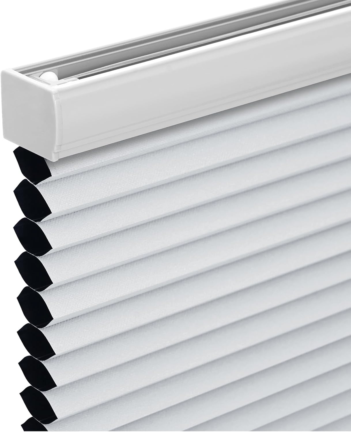 Changshade Cordless Cellular Shades, Blackout Honeycomb Shades for Windows, Room Darkening Pleated Blinds, Easy to Install for Indoor Windows and French Doors, 19" W x 36" H, Grey