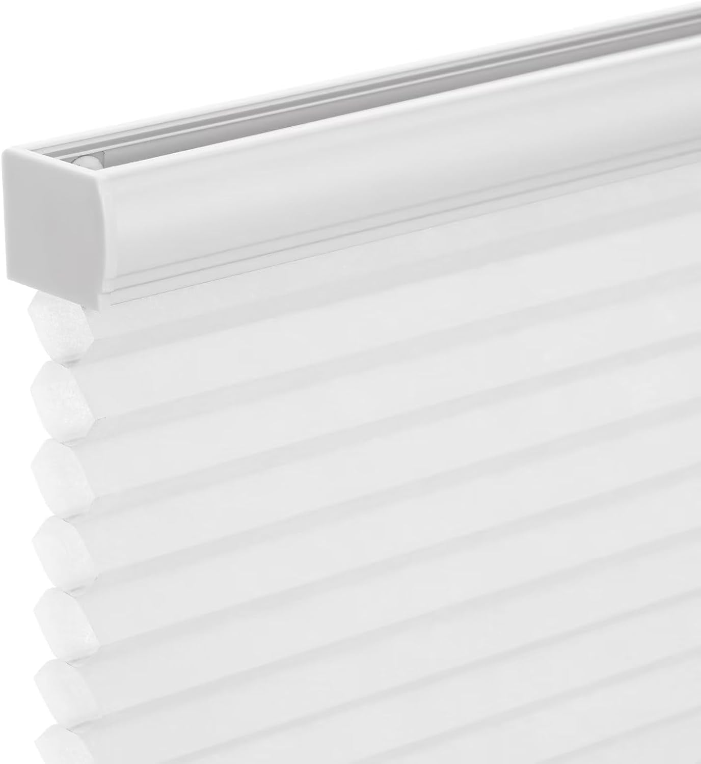 Changshade Cordless Cellular Shades, Blackout Honeycomb Shades for Windows, Room Darkening Pleated Blinds, Easy to Install for Indoor Windows and French Doors, 19" W x 36" H, Grey