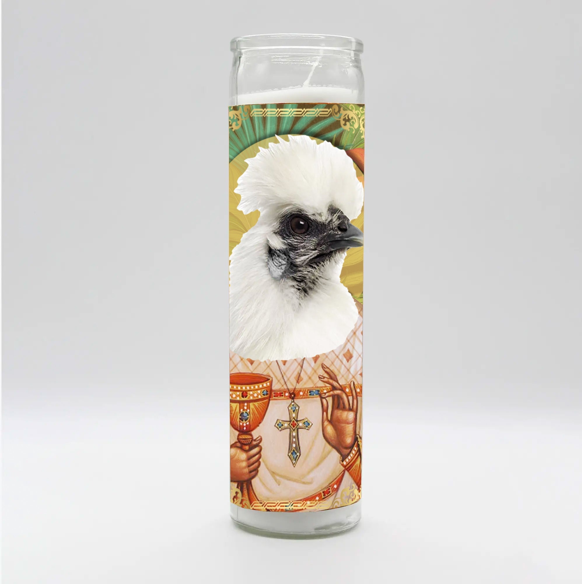 Saint Silkie Chicken Candle by BOBBYK