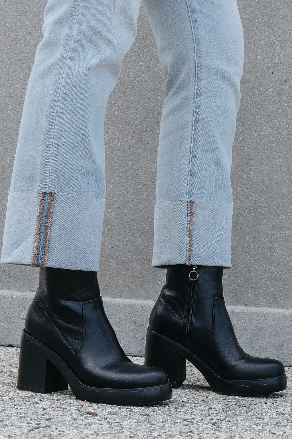 Chinese Laundry Groovy Black Heeled Ankle Boots - FINAL SALE
