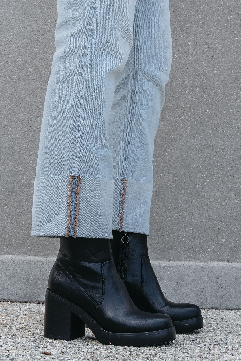 Chinese Laundry Groovy Black Heeled Ankle Boots - FINAL SALE