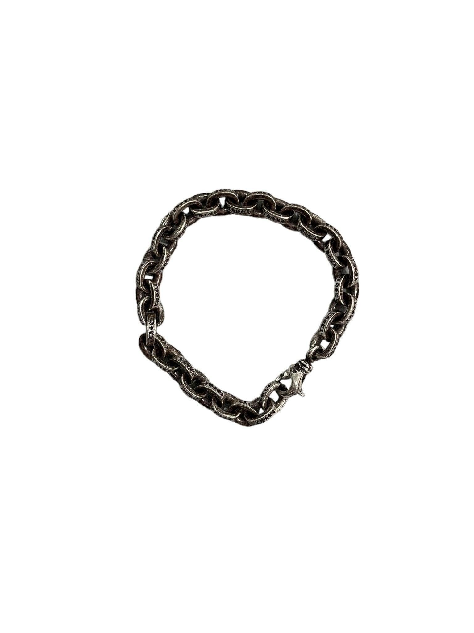 Chrome Hearts Silver Paper Chain Bracelet (8 Inches)