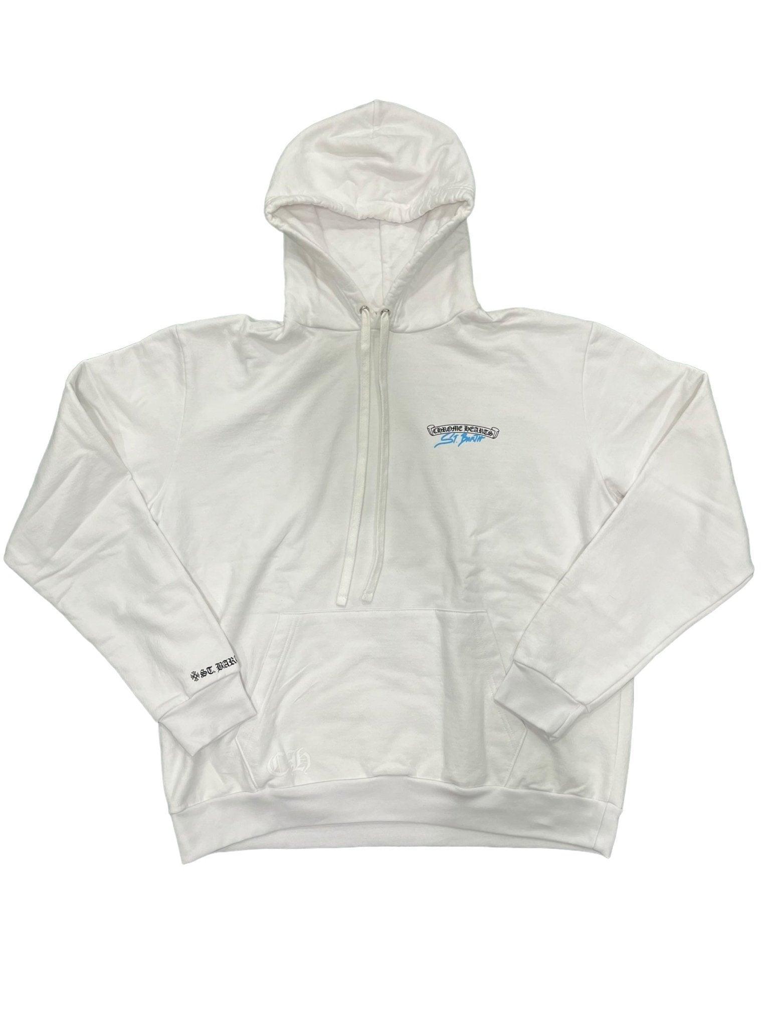 Chrome Hearts St. Barth Horseshoe Pullover Hoodie White