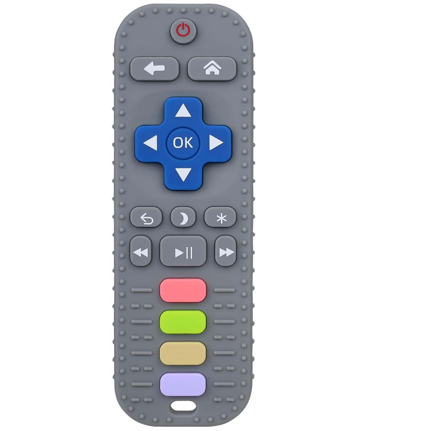 Chuya Baby Teether Toy Chew Toy for Babies 3-24 Months TV Remote Control Shape Teething Relief Baby Toys for Infants (Black)