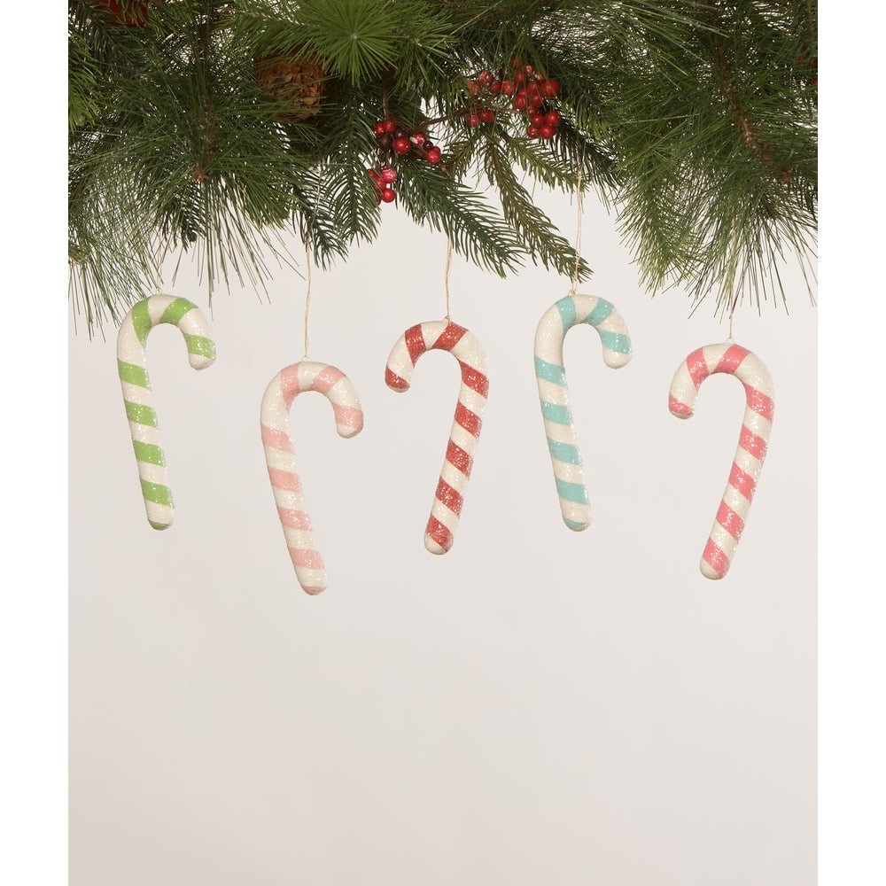Citrine Candy Cane Ornament by Bethany Lowe Designs