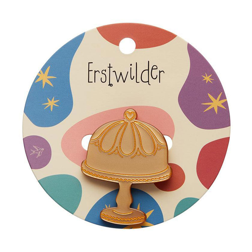 Classic Cake Stand Brooch - Gold by Erstwilder x Katherine Sabbath