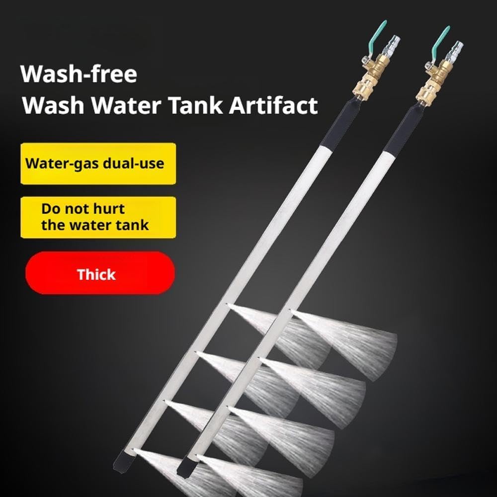 Clear and Clever Radiator Cleaner, Clearandclever Radiator Cleaner, 23.6 Inch（60cm） Thickened Radiator Cleaning Wand with Water & Air Dual-Purpose Connector, Flat Radiator Cleaning for Garden Hose (1)