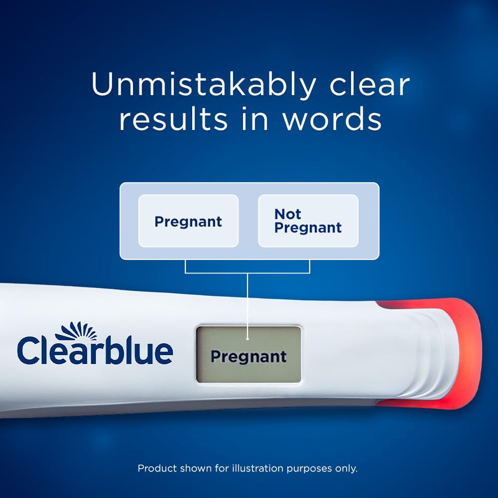 Clearblue Early Digital Pregnancy Test, Early Detection at Home Pregnancy Test, 2 Ct