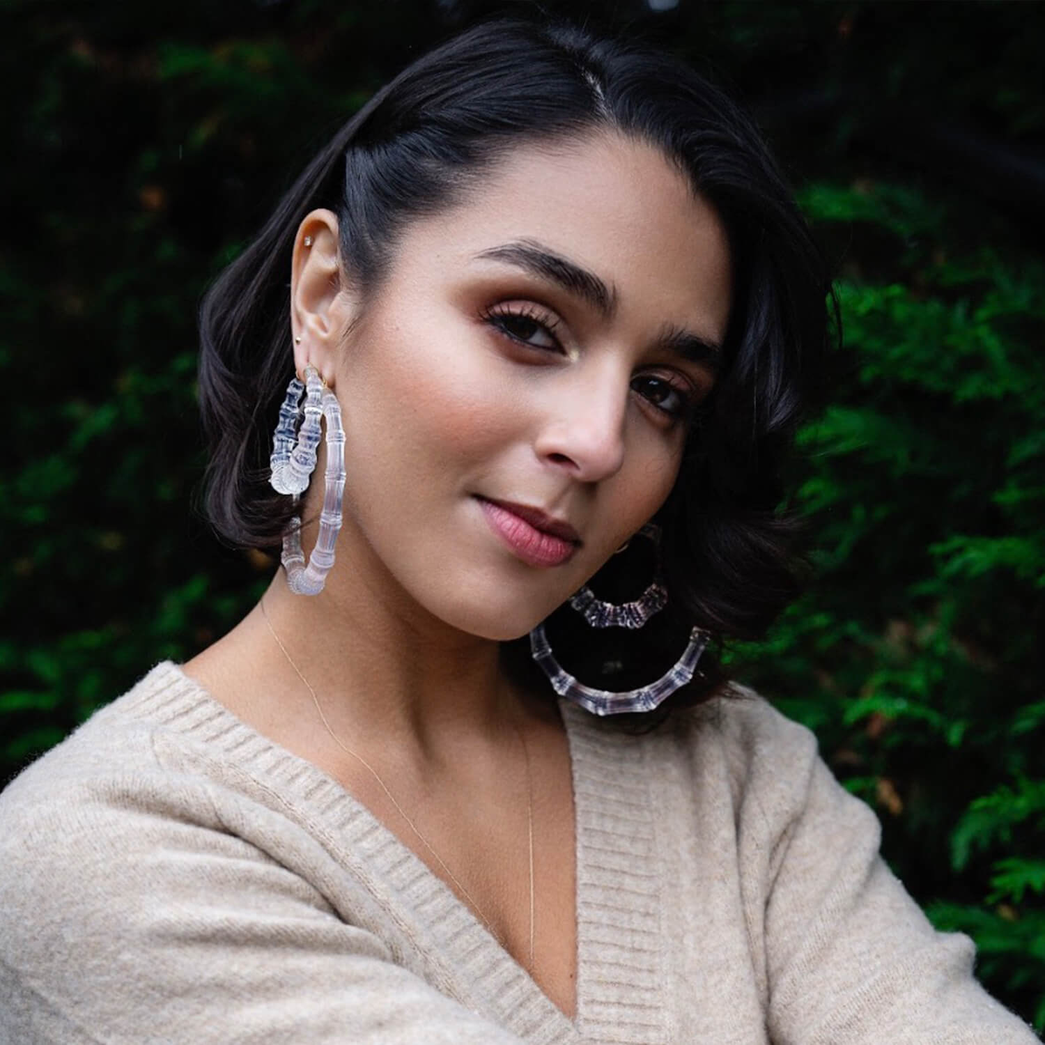HOW TO STYLE: XL Bamboo Hoop Earrings