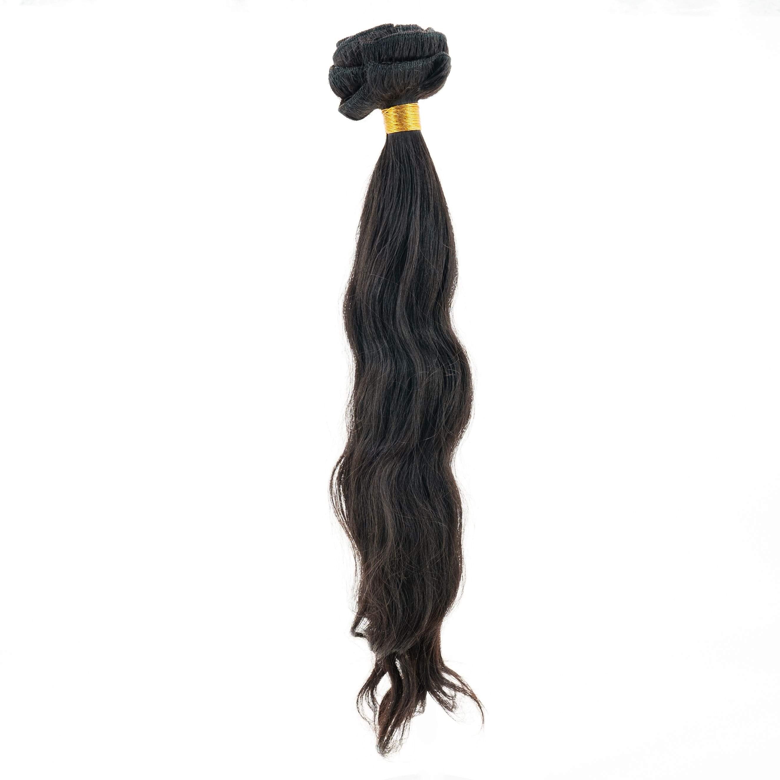 Indian Curly Natural Black Clip-in 100% Human Hair Extensions