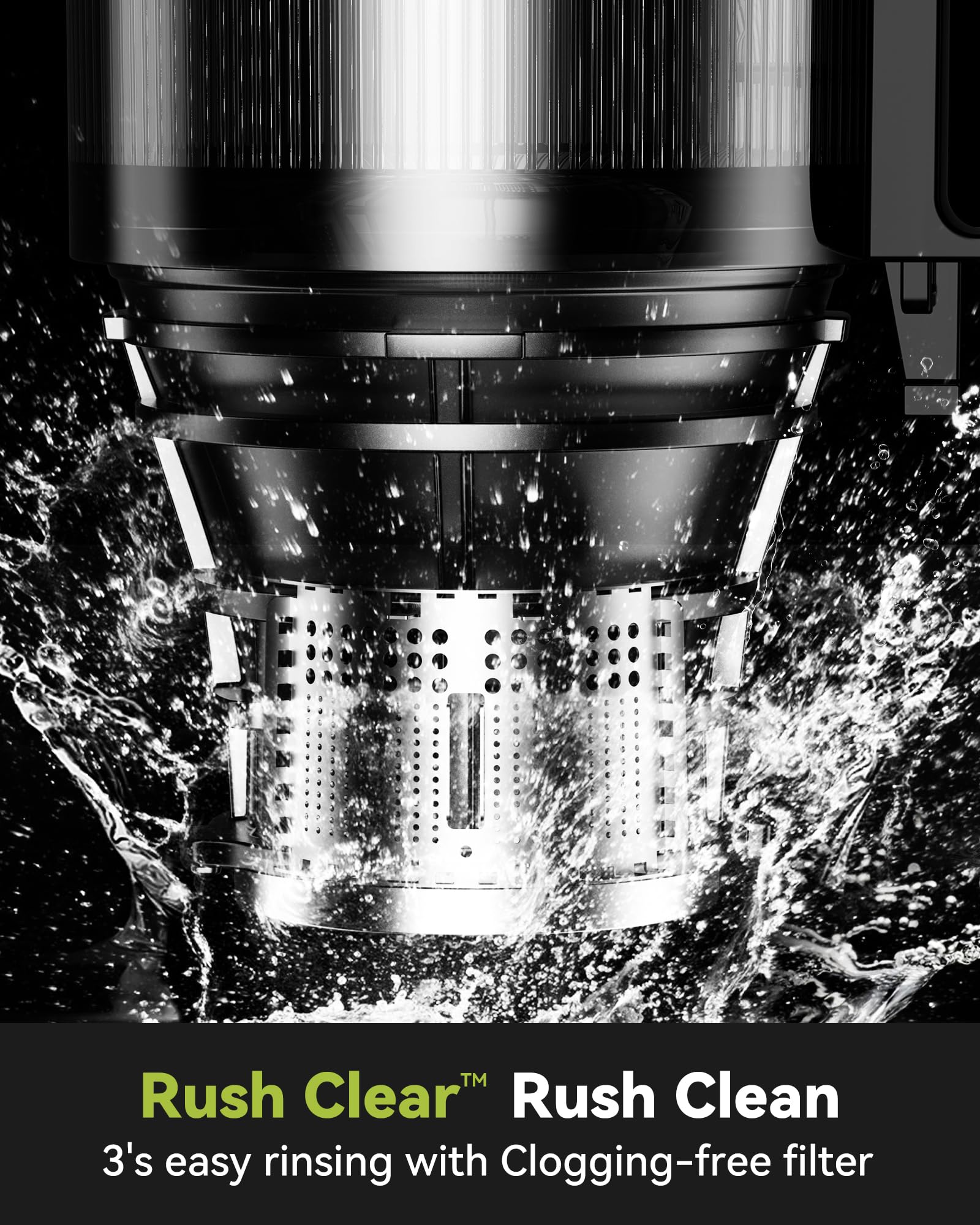 Cold Press Juicer, LINKChef Slow Masticating Juicer Machines with No-Prep 4.35" Large Feed Chute & Upgraded Auger for Whole Vegetables and Fruits, 42oz Capacity, Easy to Clean, Light Green