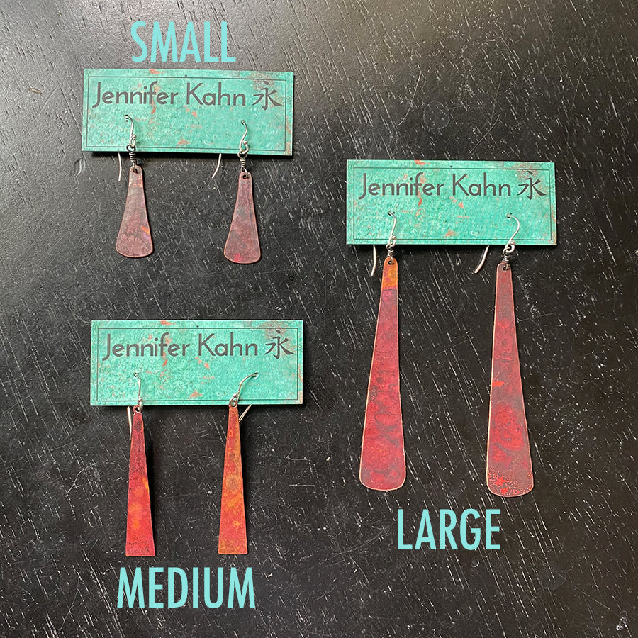 Copper Taper Earrings