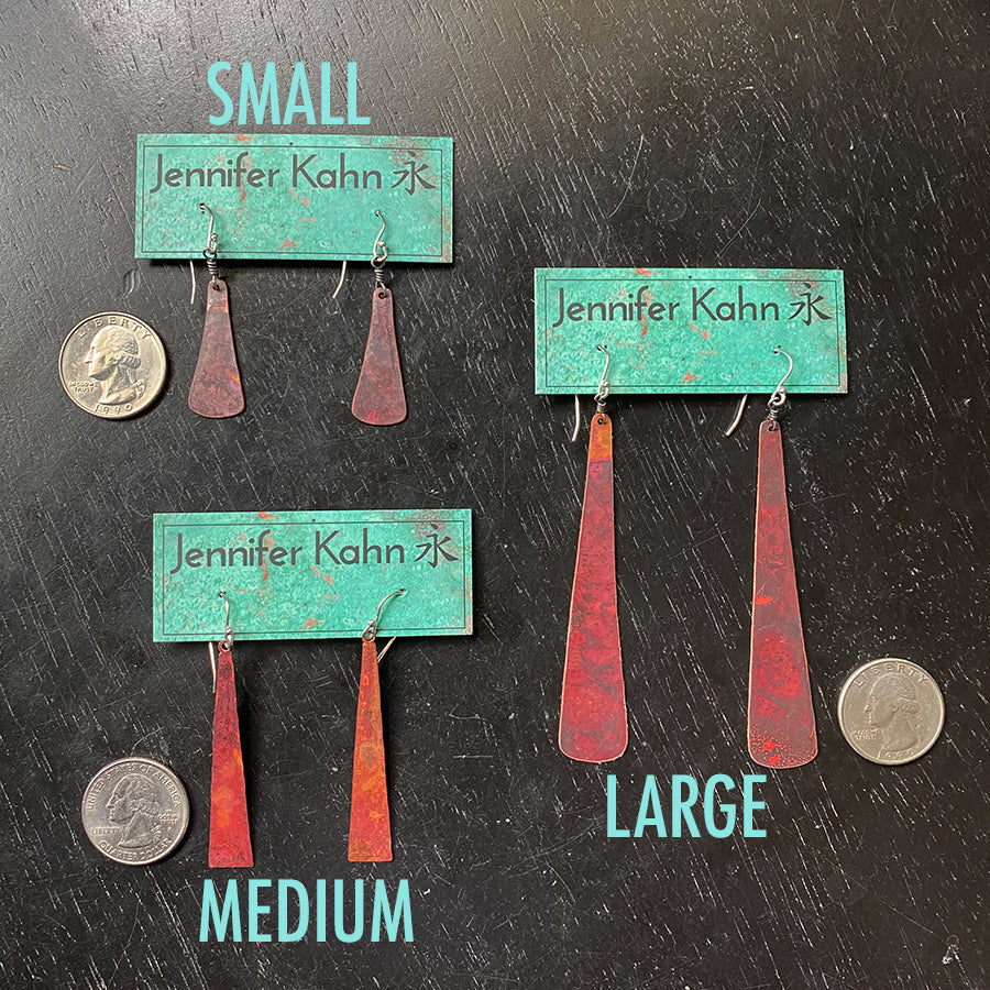 Copper Taper Earrings