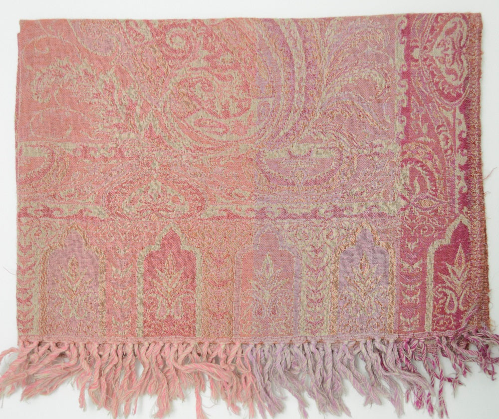 Elegant Handwoven Pashmina Shawl with Paisley Design – Soft, Elegant and Lightweight Wrap by OMSutra