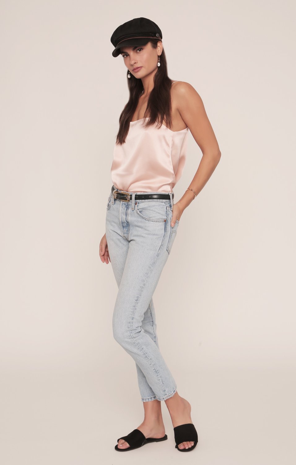 Corinne Silk Camisole | Light Pink